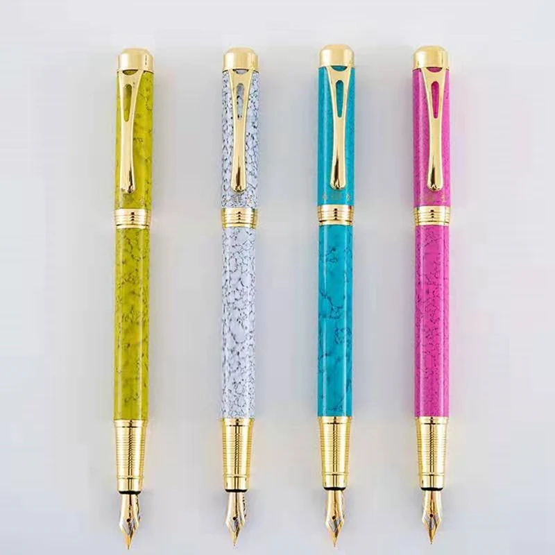 Ручка перьевая в Корейском стиле милый роскошный карандаш с металлическими