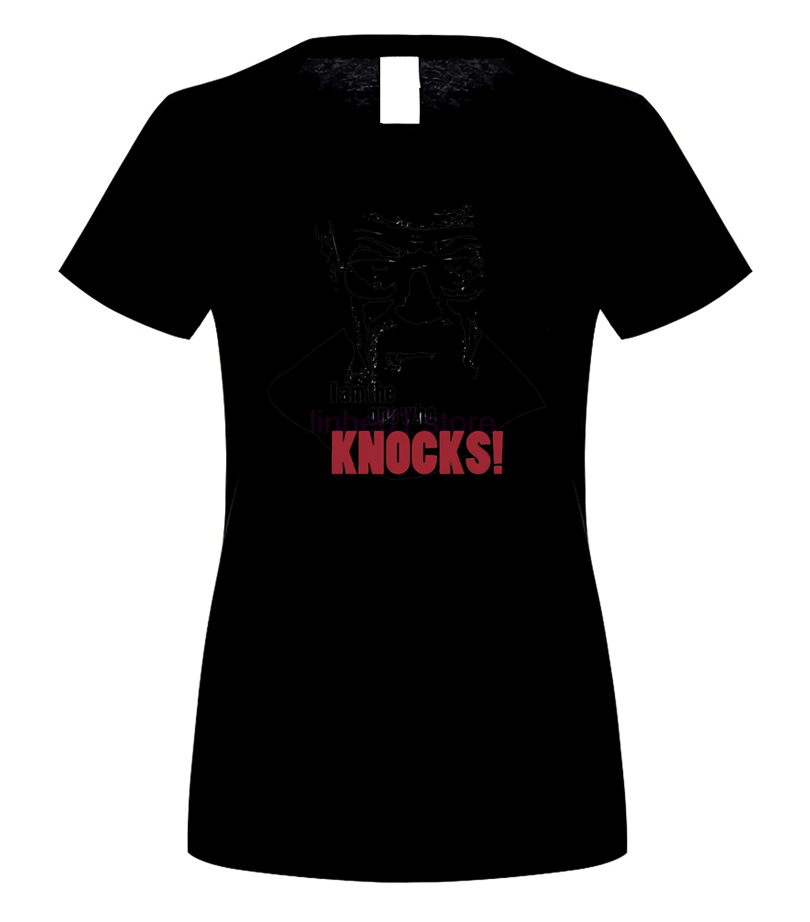 Мужская футболка с надписью I Am The One Who Knocks Heisenberg Повседневная короткими рукавами