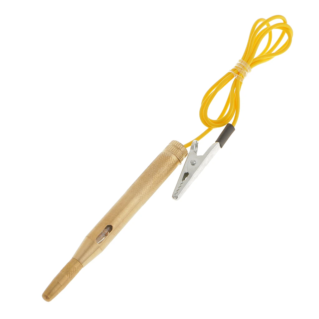 

Тестер электрических цепей автомобиля, 6 в/24 В, Длинный зонд, ручка-карандаш, лампочка для систем низкого напряжения, предохранитель, выключа...