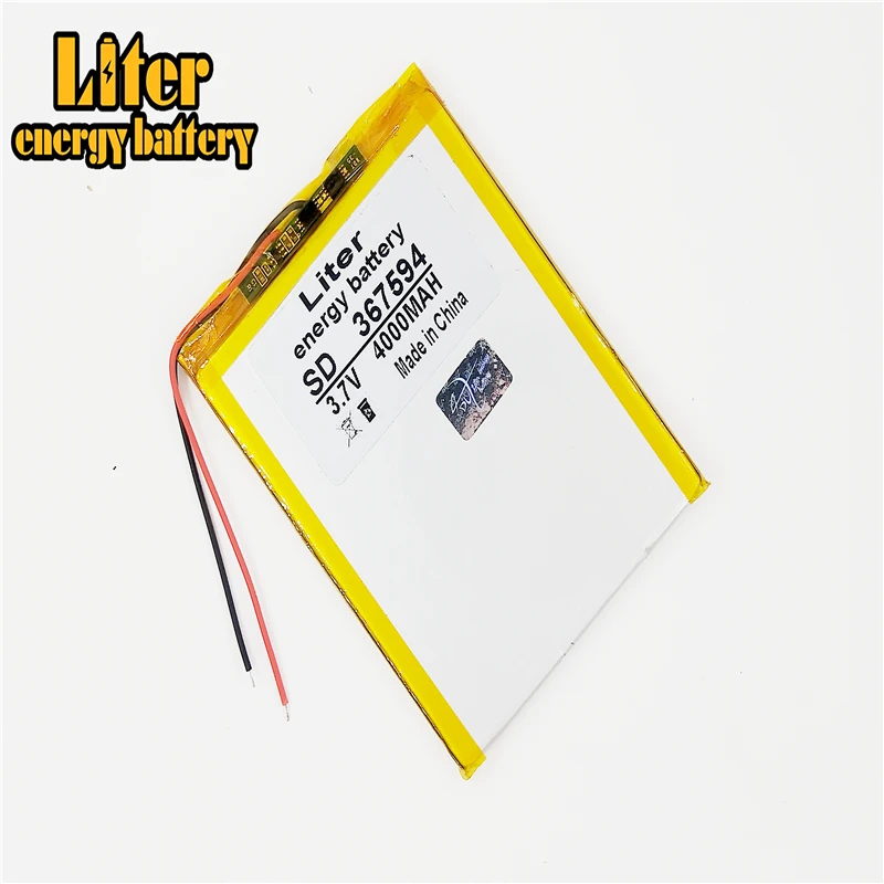 367594 3 7 V 4000mah литий полимерный аккумулятор планшета с защитной платой для GPS Tablet PC