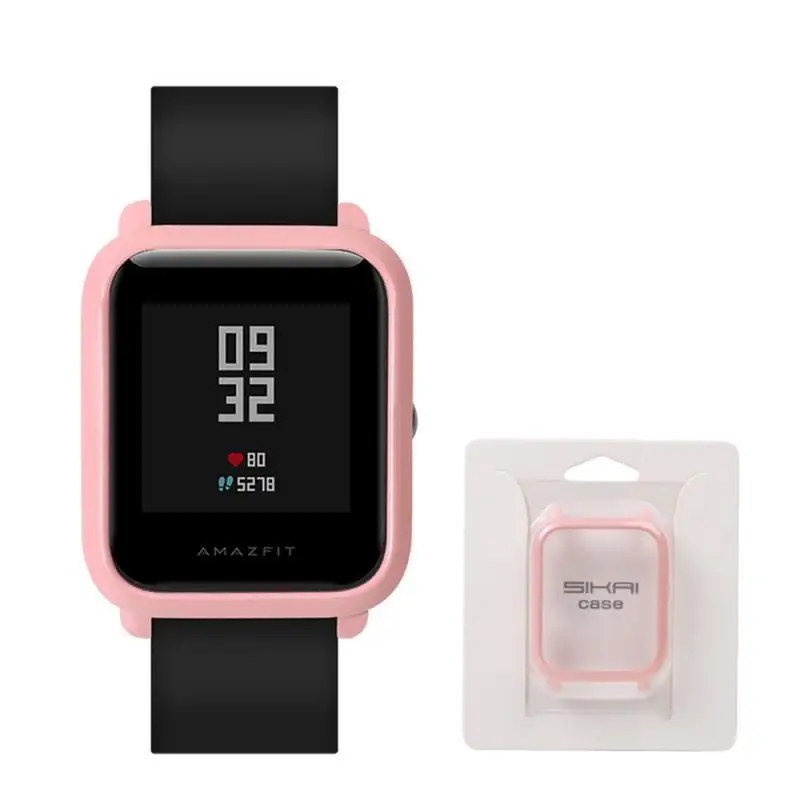 Чехол для ПК с защитной рамкой, жесткая оболочка для Huami Amazfit Bip, Молодежные часы, быстрая Простая установка, защита от царапин, чехол для часов, аксессуары