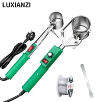 luxianzi portable handheld solder pot tin with switch 300 500w adjustable desoldering bath repair tool tin melting furnace