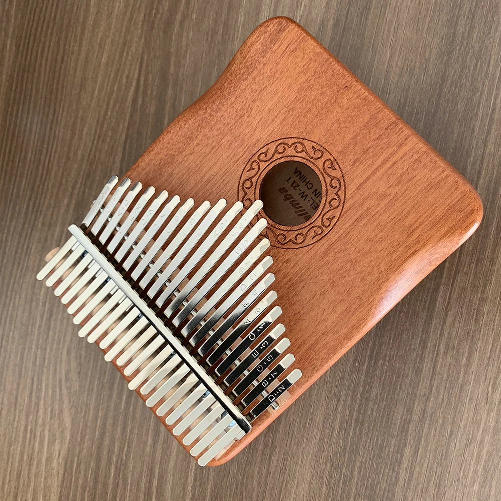 17/21 Keys Kalimba Thumb Piano Wooden Mbira Body Musical Instruments with Accessories Tuning Hammer Cleaning Cloth
