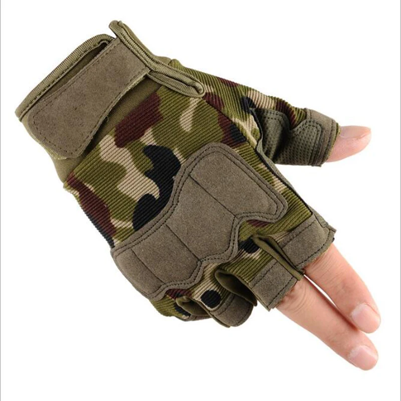 Тактические перчатки с полупальцами Pika армейские для занятий спортом на