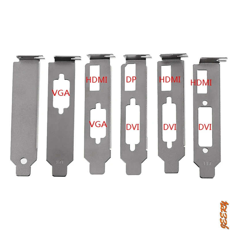 

Низкопрофильный кронштейн адаптер HDMI DVI DP VGA перегородка порт для половины высоты графической видеокарты набор