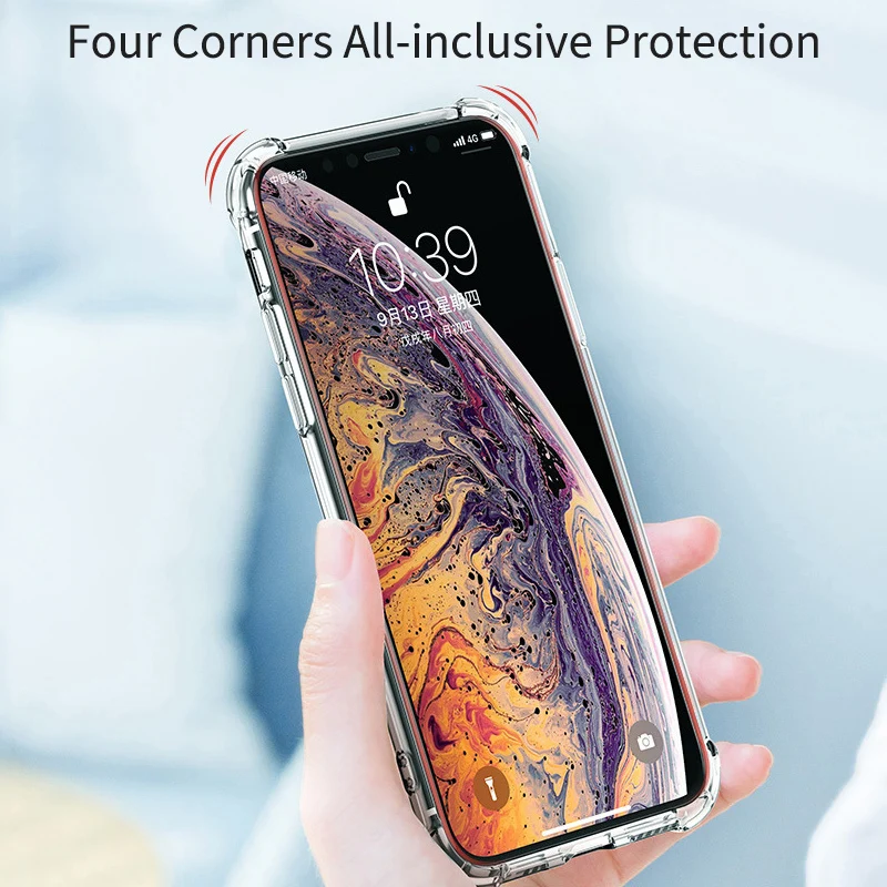 Жесткий прозрачный акриловый корпус для iPhone 11 Pro Max Coque Прозрачный чехол с