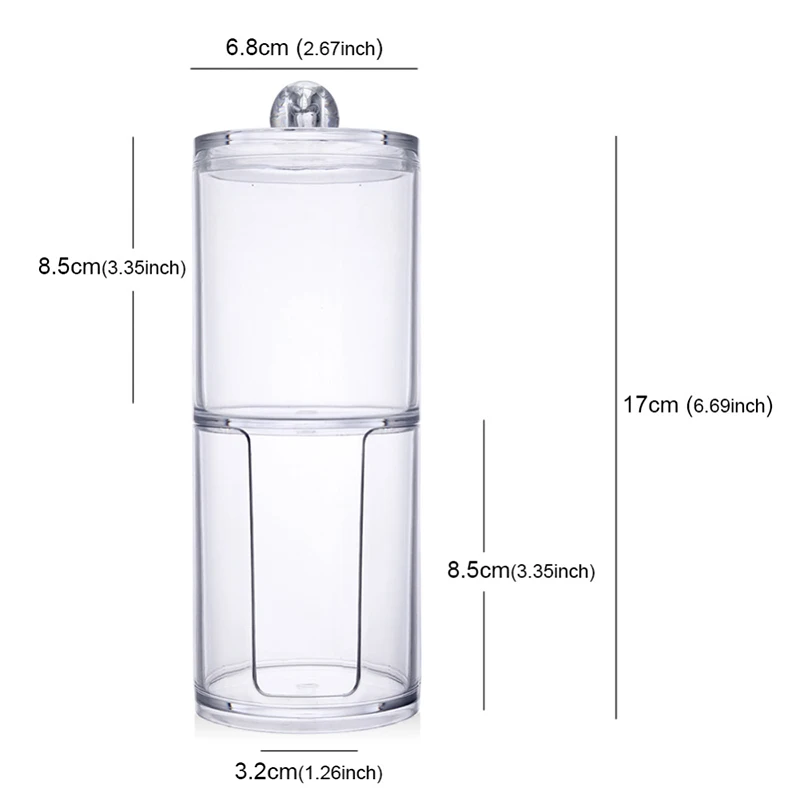 Акриловый Многофункциональный Круглый контейнер косметический Органайзер для
