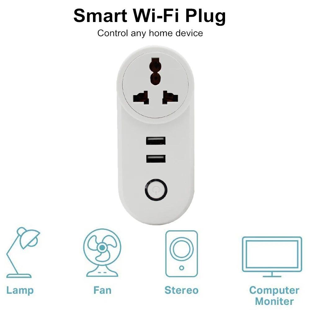 Смарт розетка с USB 220 В Wi Fi|Умные розетки| |