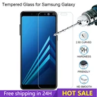 Закаленное стекло 9H HD для Samsung Galaxy A3 A7 2016 A5 2017 A6 Plus, не полное покрытие, Защитное стекло для экрана Samsung A8 Plus 2018