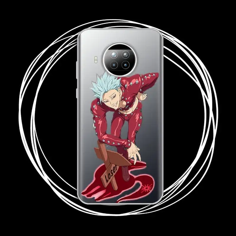 

anime seven deadly sins Phone Case Transparent for Xiaomi mi Redmi note 10 t 8 9 pro lite 11 Samsung S 8 9 10 20