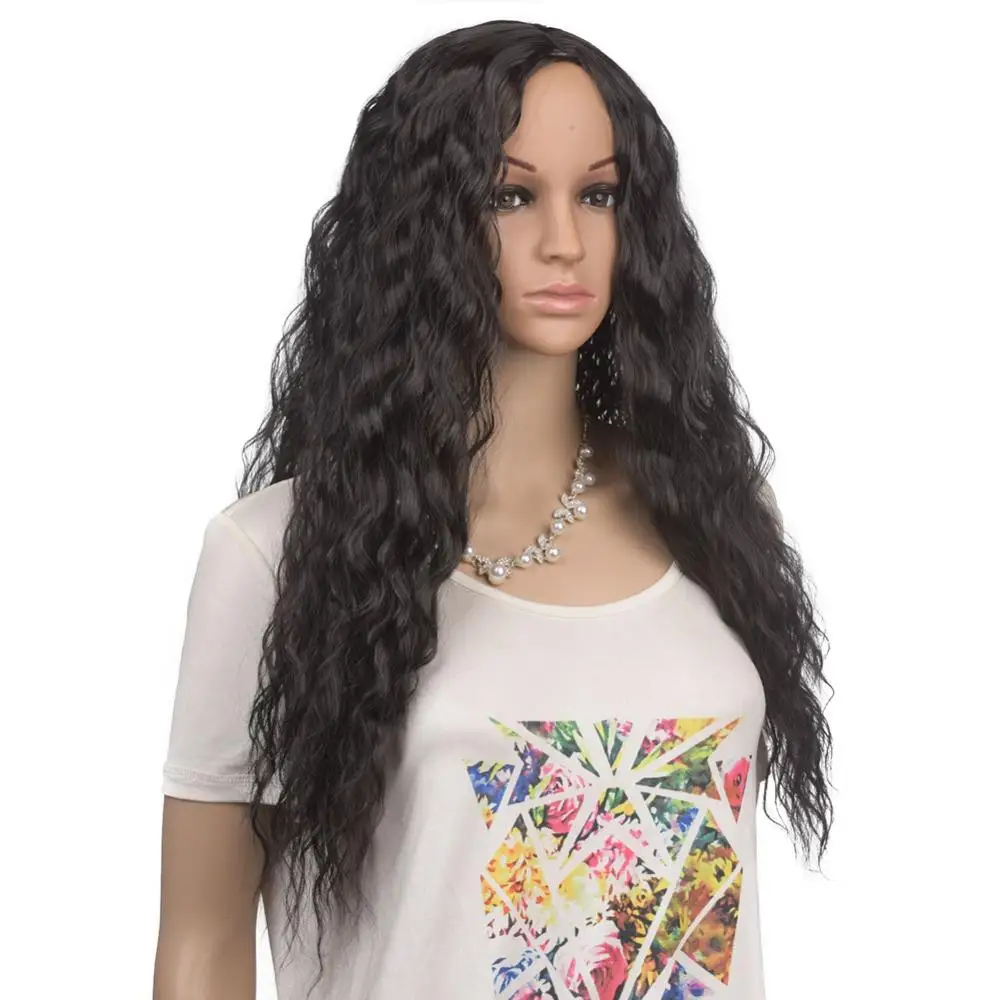 Длинные Синтетические парики ZYR для американских африканских женщин винного