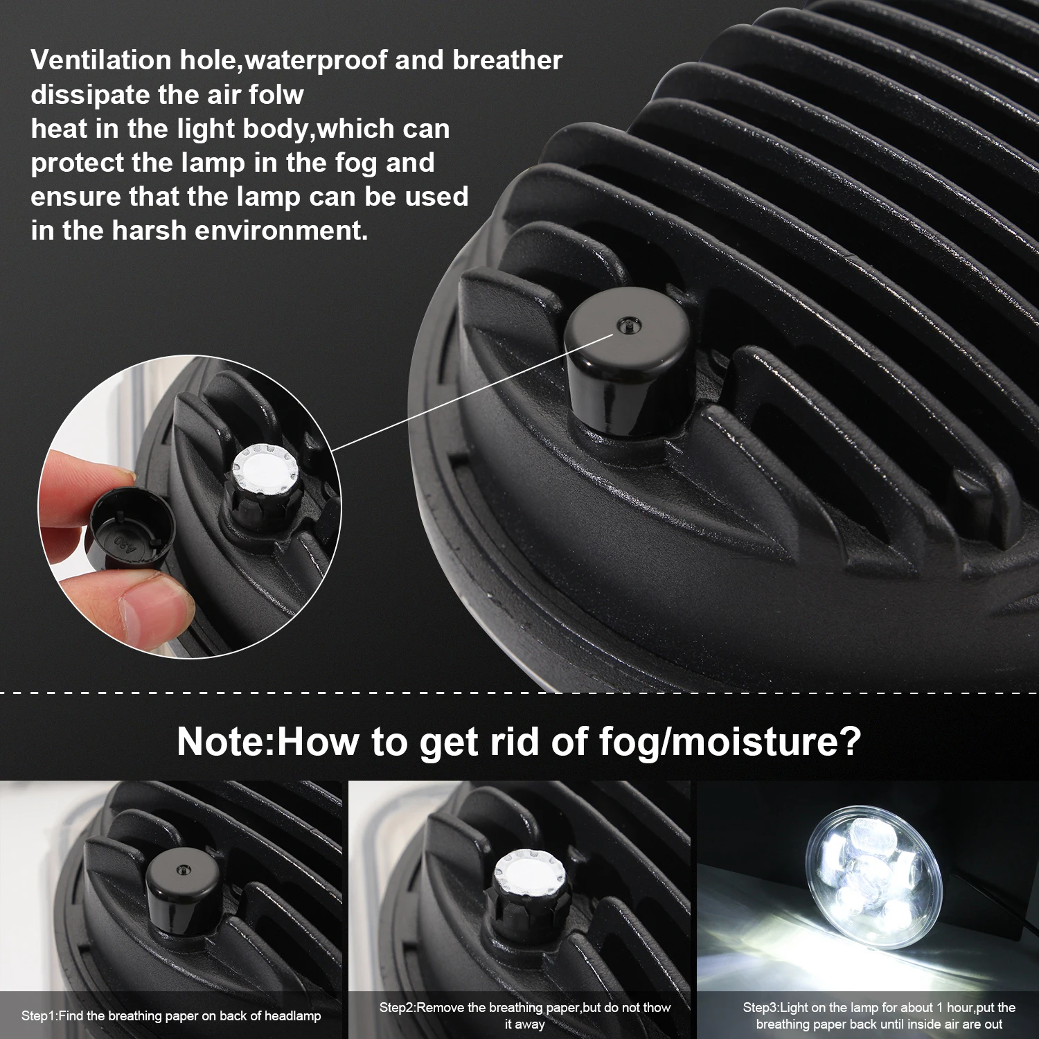 Универсальный 5 75 дюймовый светодиодный светильник на голову фара для проектора