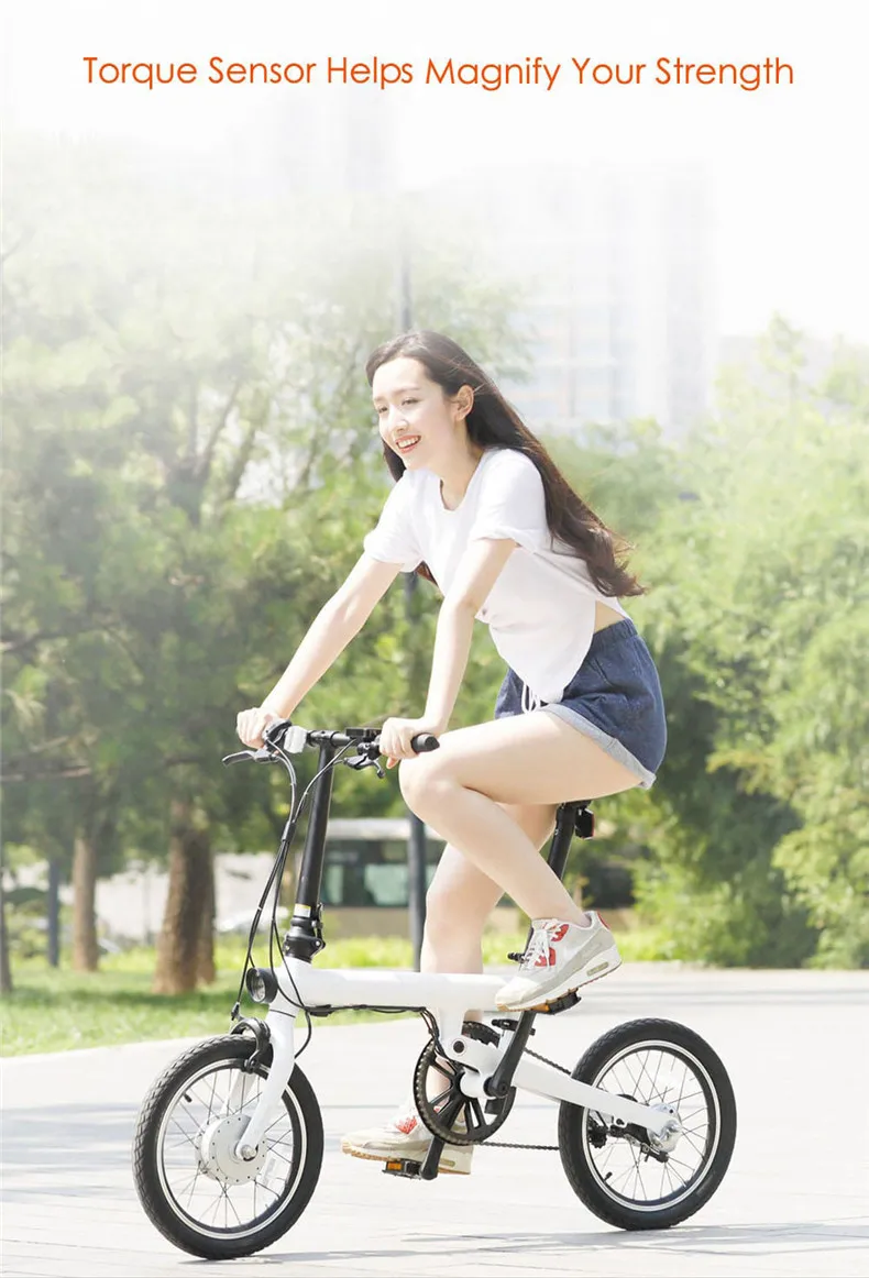 16 дюймов, электрический велосипед XIAOMI qicycle mijia,, Мини скрытый аккумулятор, городской Умный складной электровелосипед