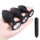 Анальная пробка и вибраторы для женщин, силиконовый массажер простаты, игрушки для анального секса, Вибраторы-пули для женщин и пар, инструмент для эротического секса