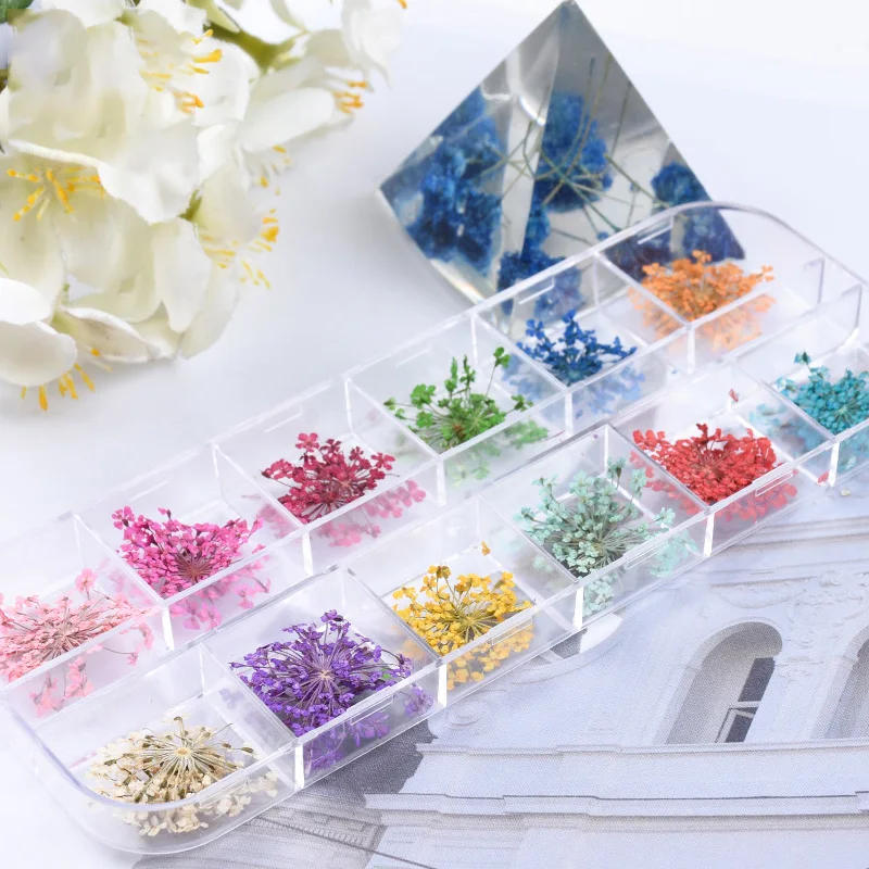 

DIY Natural Dried Flower Shape Epoxy Resin Pressed Flowers Mobile Phone Shell Driedflower Decoration Accessories Jewelry