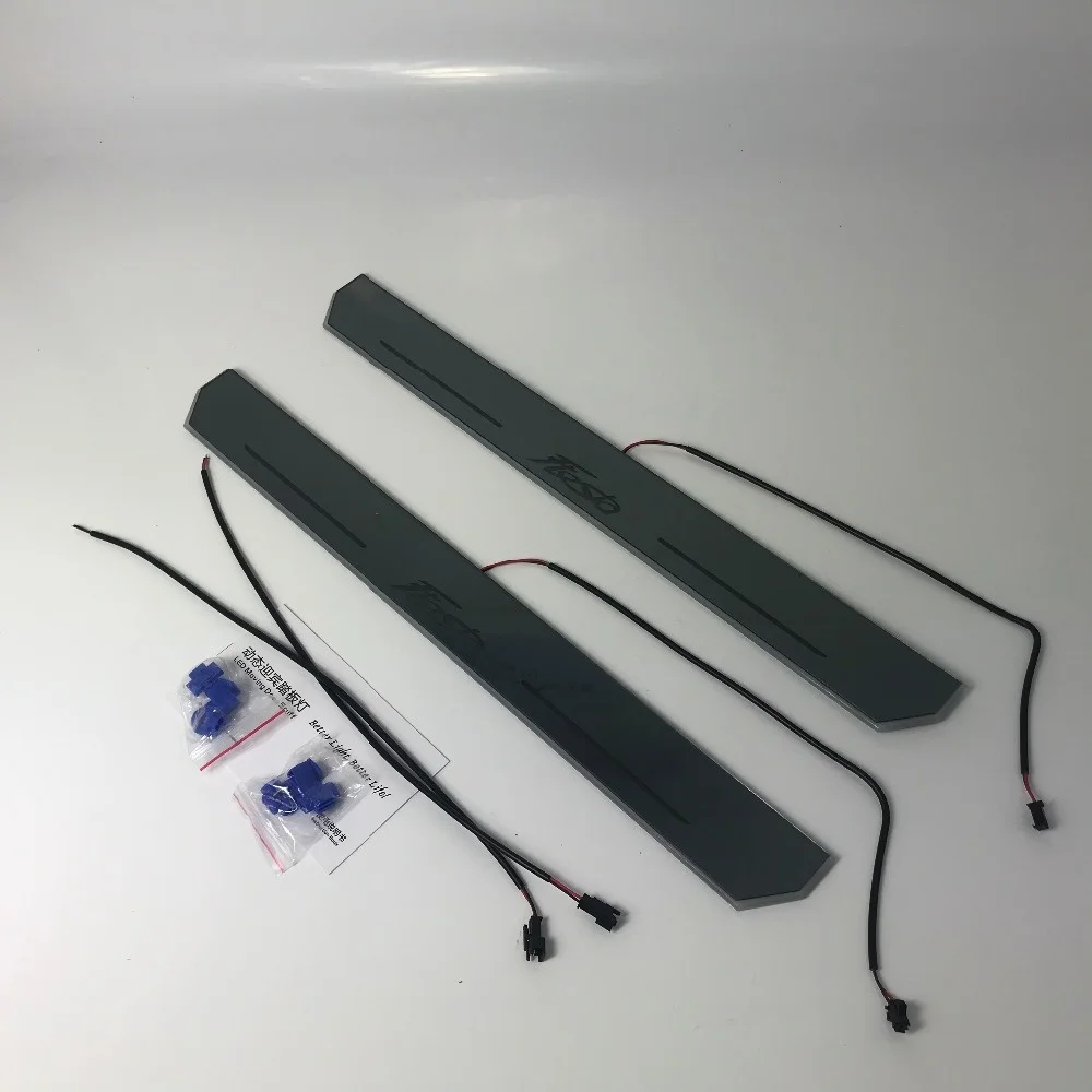 

Express delivery led door sill plate strip welcome light threshold guard protectors for ford fiesta