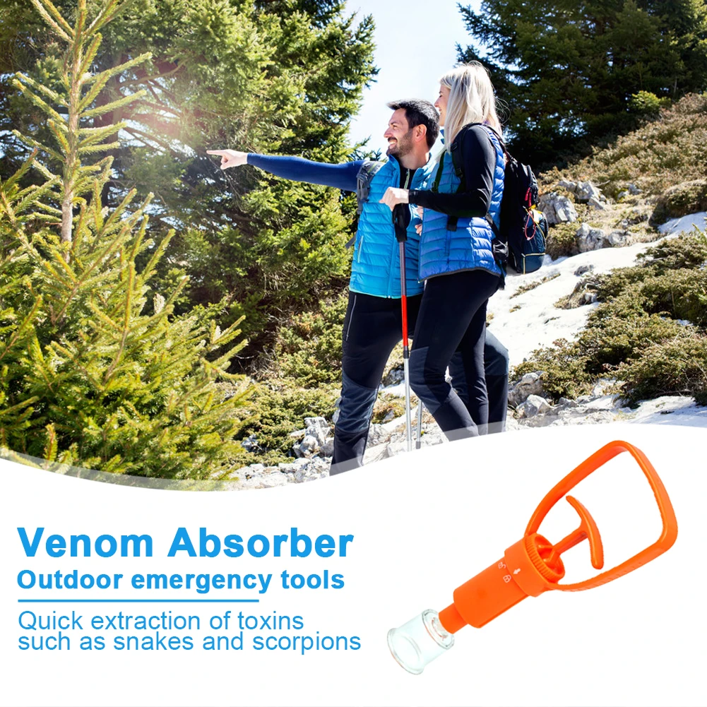 

Outdoor Venom Extractor Venom Snake Mosquito Bee Bite Vacuum Suction Pump Survival Camping Hiking Safety RESCUE Tool