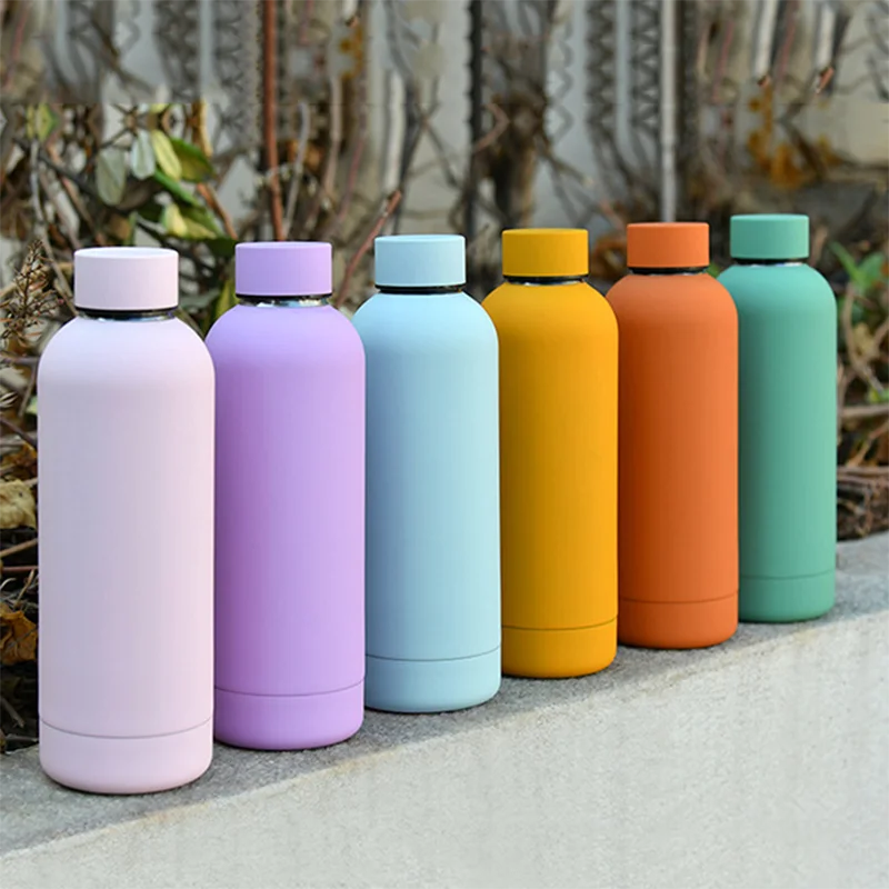 

350/500/750 Double Wall Stainles Steel Water Bottle Thermos Bottle Keep Hot and Cold Insulated Vacuum Flask Ourdoor Sport Travel