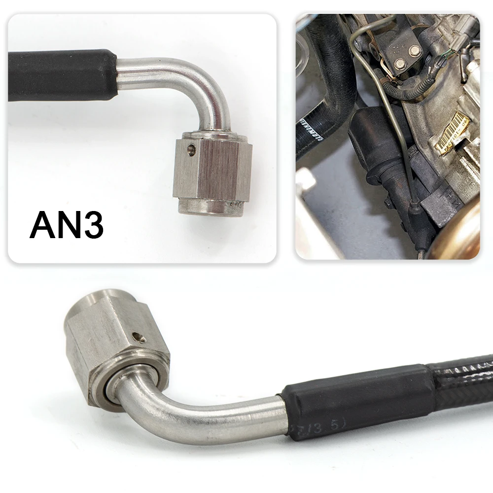 Фото Полная линия сцепления Master-Slave Cylinder из нержавеющей стали для Honda Civic Si 06-15, включает фитинг M10 (2 шт.) и фитинг M12. (1 №5