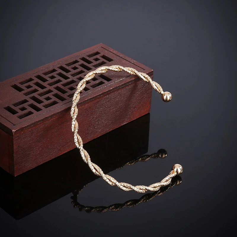 Модный двойной витой изысканный браслет Джокер шар скраб Роскошный Открытый