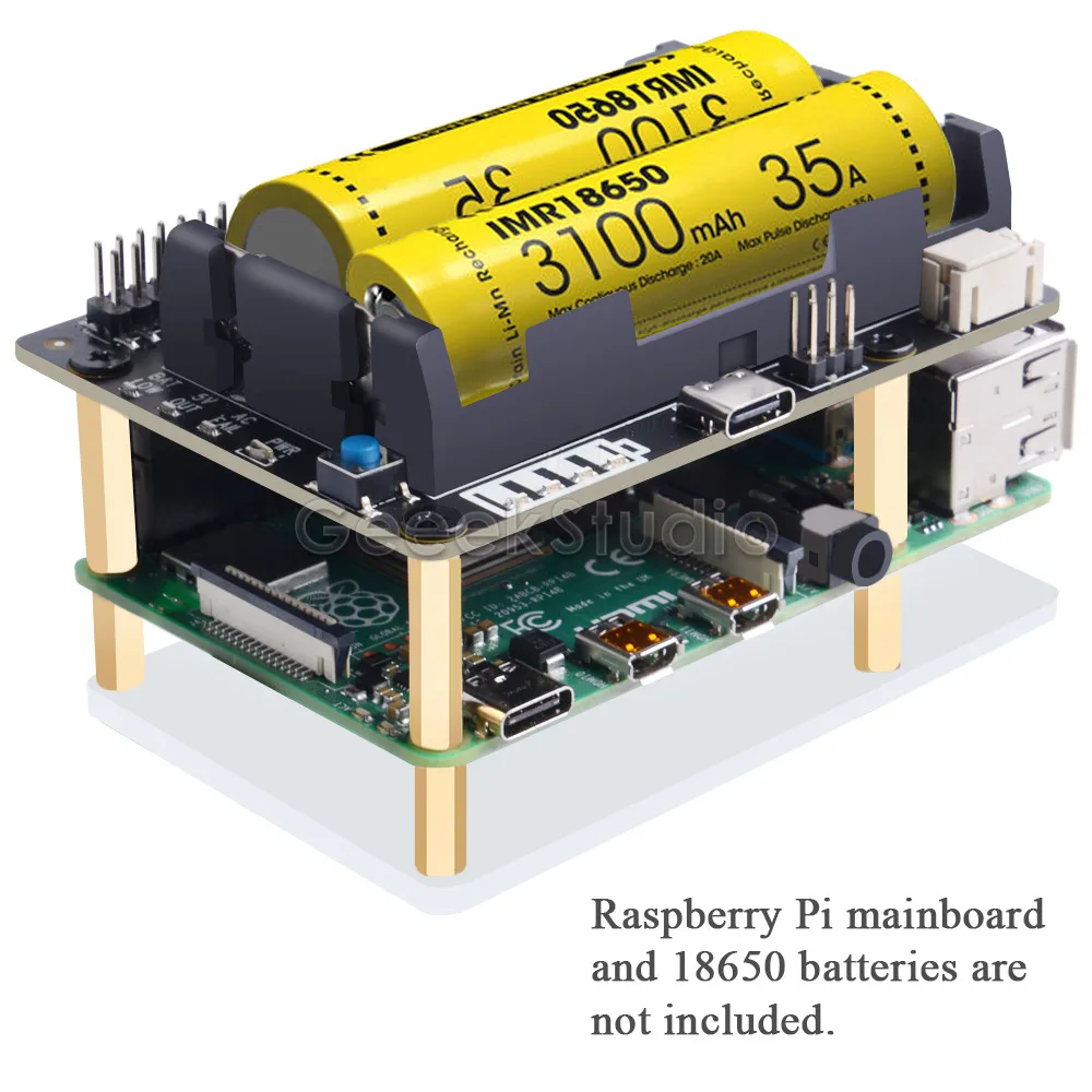 Raspberry Pi 4B/3B +/3B X728 шапка и плата управления питанием с датчиком потери питания