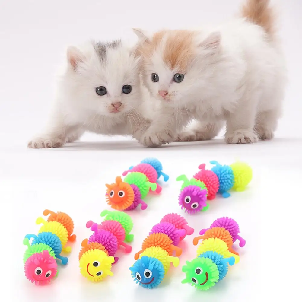 

Игрушка для домашних животных, кошки, кукла для декомпрессии, забавная резиновая безопасная и Нетоксичная Веселая кошка, котенок, игрушка д...