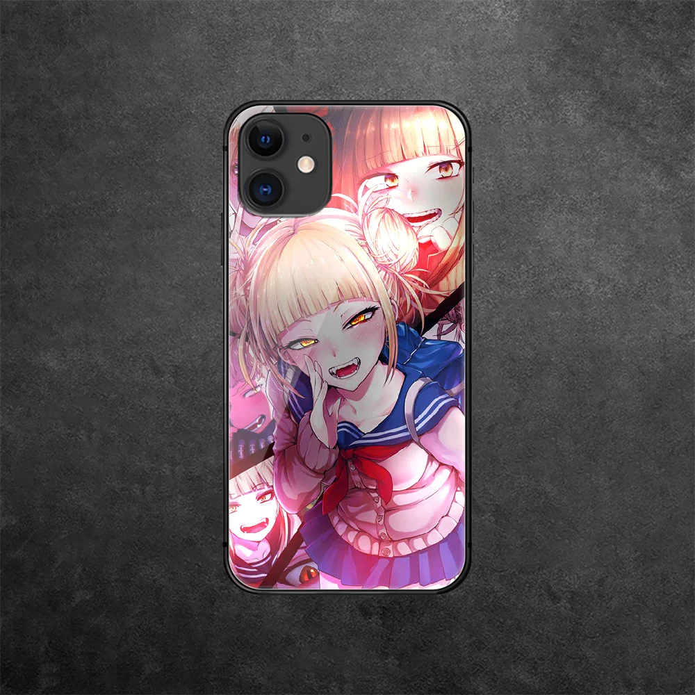 

My Hero Academia Toga Tempered Glass Phone Case Cover For IPhone 5 5S 6 6S 7 Plus X Xs Xr Se 2020 11 12 Pro Max Mini Waterproof