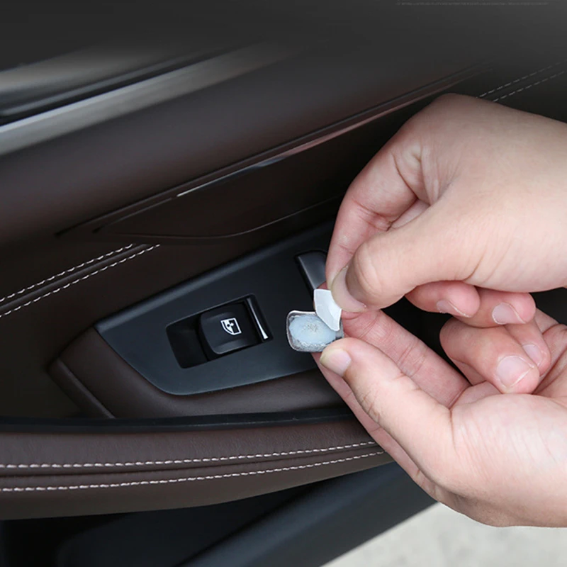 Автомобильное окно питания Swtich Кнопка украшения Наклейка защитная крышка для BMW 5