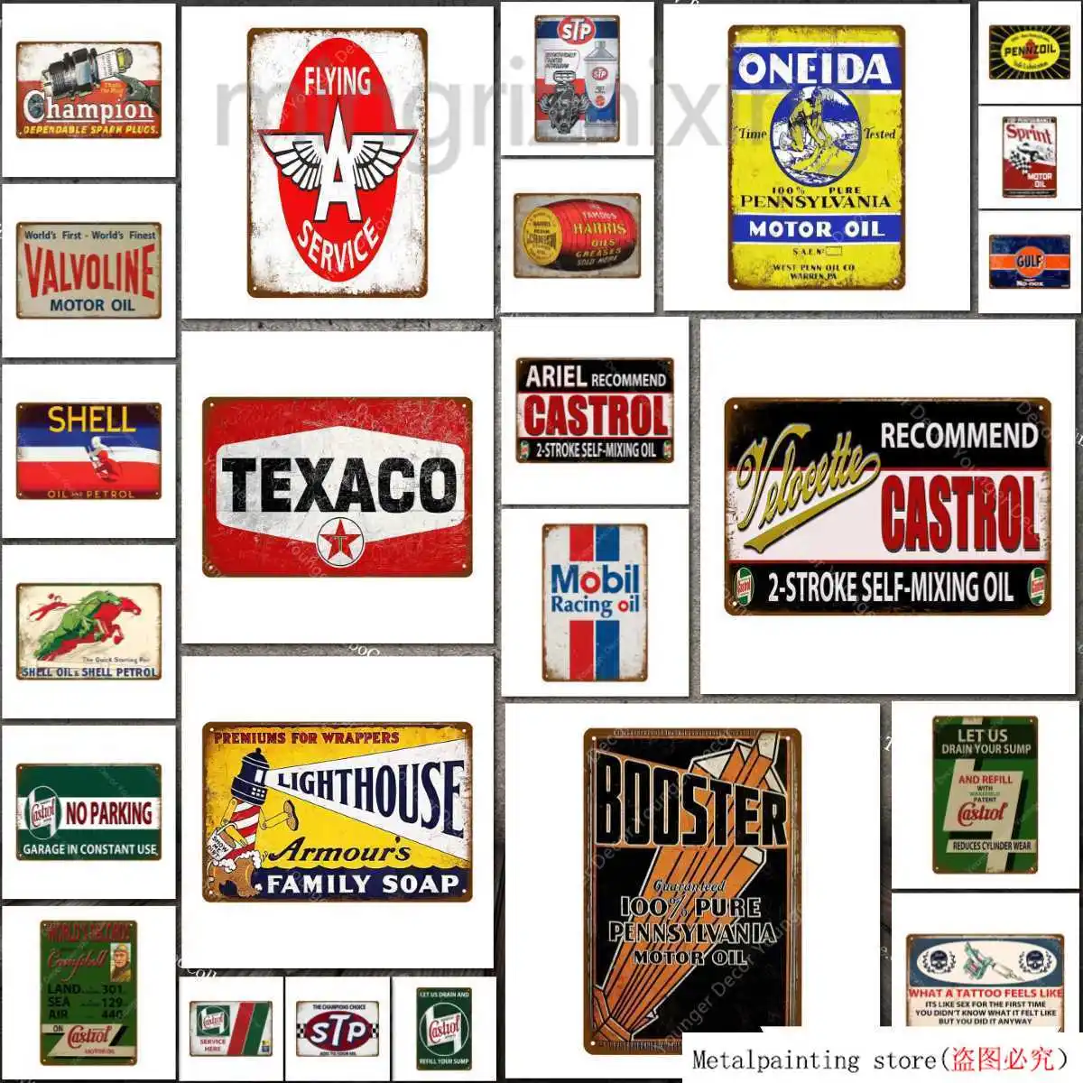 Винтажная Ретро пластина для моторного масла металлические жестяные знаки дома