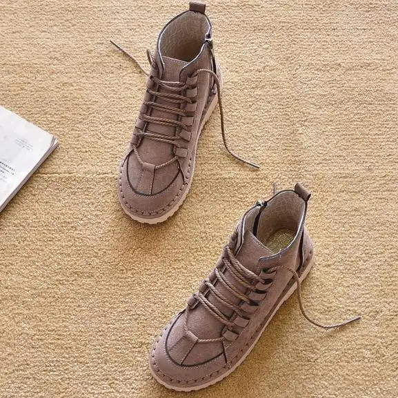 

New women's short boots Martin boots short tube luxury designer round toe ankle boots women's boots women's shoes