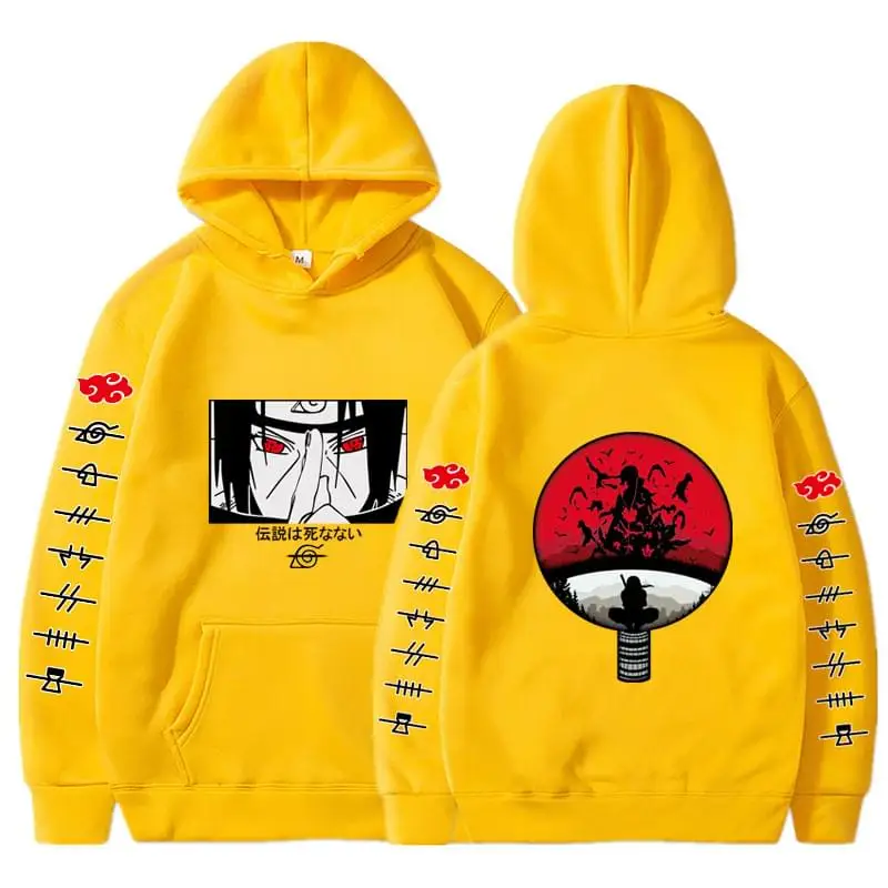 

Itachi Hoodie Anime Sweatshirt Uzumaki Akatsuki Sakura Kakashi Sasuke Hinata Hyuga Harajuku Sweatshirts Men Women Clothes