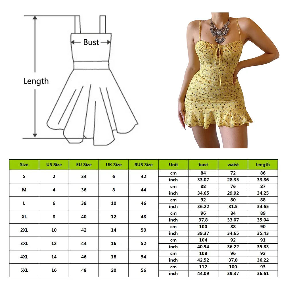 

New Fashion Womens Summer Printed Camisole Sexy Low Neck Dress Sleeveless Loose Suspender Beach Mini Dress
