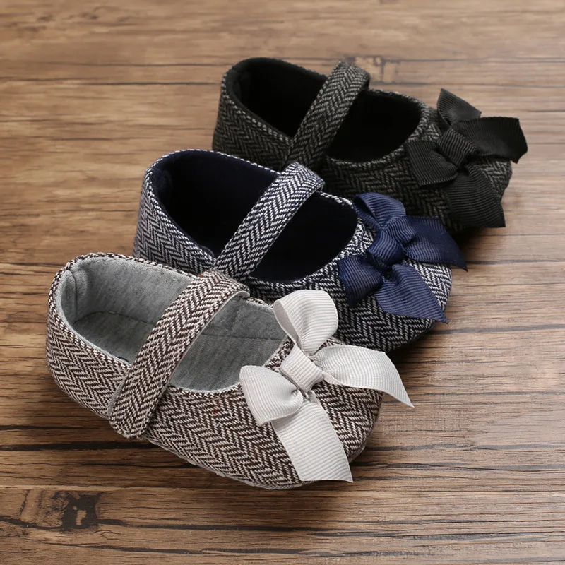 Одежда для новорожденных одежда малышей Emmababy Девочка Туфли с бантиком младенцев