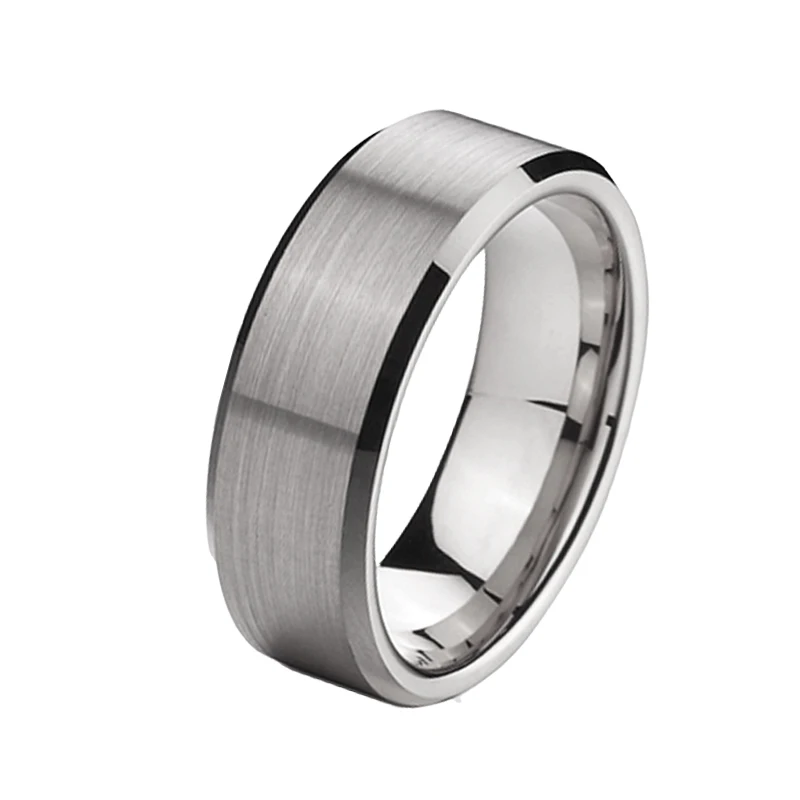 

Fashion jewelry tungsten carbide ring men 8MM anti scratch Anniversary Wedding Band Couple Rings for women