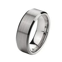 fashion jewelry tungsten carbide ring men 8mm anti scratch anniversary wedding band couple rings for women