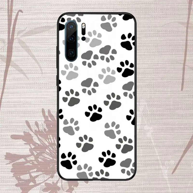 

dog footprint Paw Phone Case For Huawei P20 P30 P40 lite Pro P Smart 2019 Mate 10 20 Lite Pro Nova 5t
