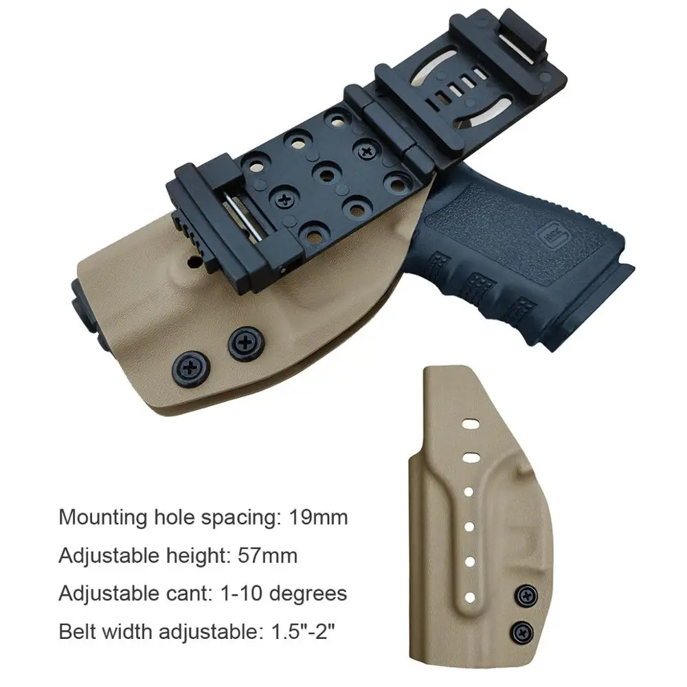 BBF Make OWB KYDEX кобура подходит для: Glock 19 19x23 32 17 22 3125 26-27 33 30s кобура для пистолета пояс Вне носить кейс для пистолета чехол