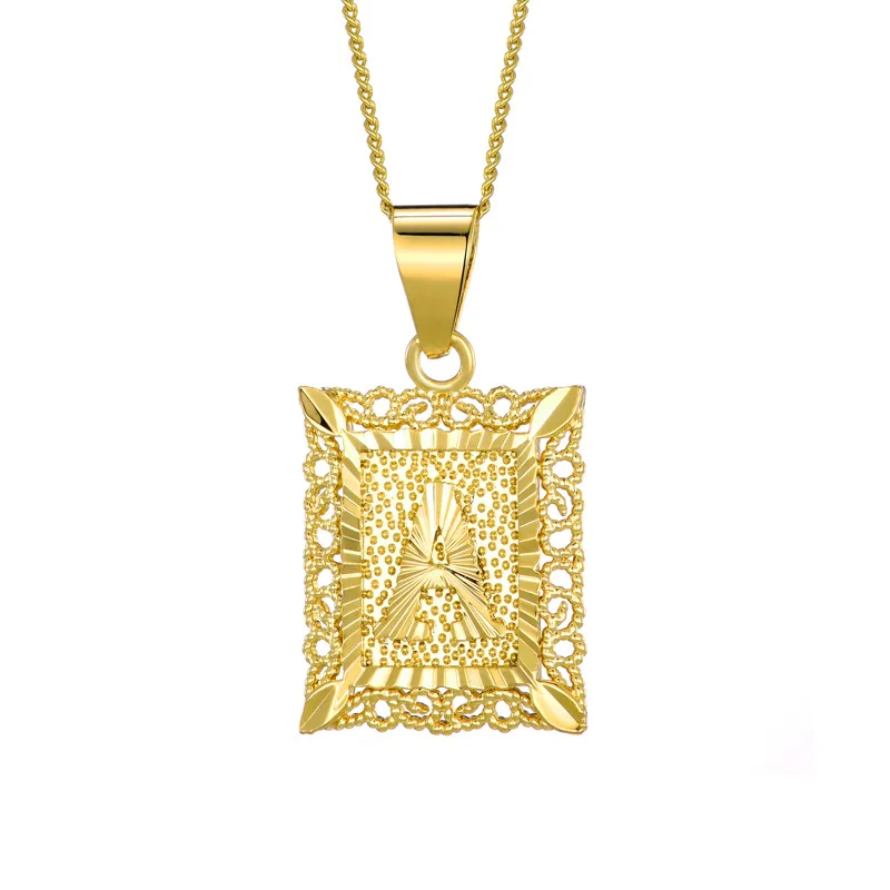 Ожерелье с полыми филигранными надписями для мужчин и женщин модное Ювелирное