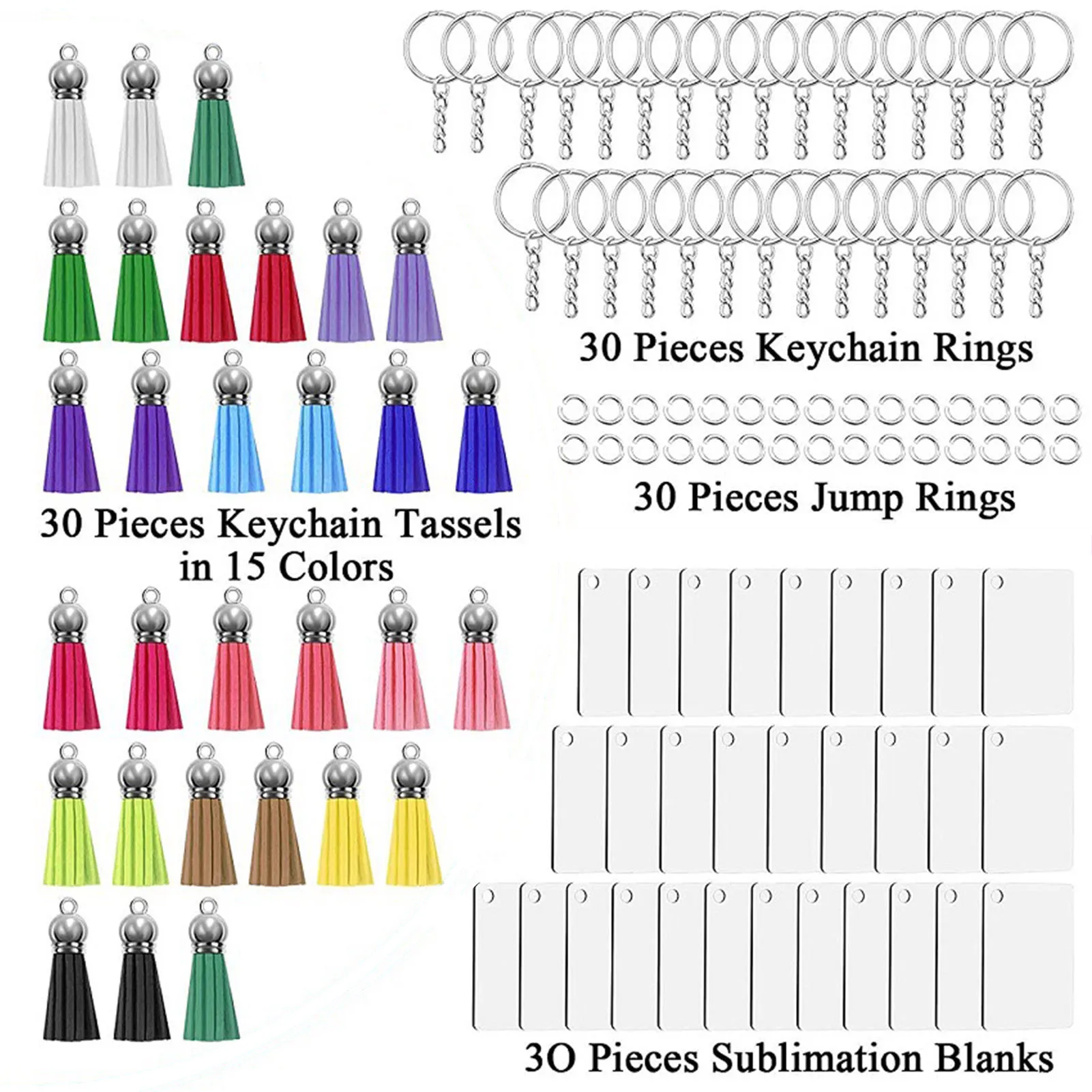 

Набор для изготовления брелоков «сделай сам», Набор для изготовления брелоков с сублимационной печатью, прямоугольный набор с кожаными кис...