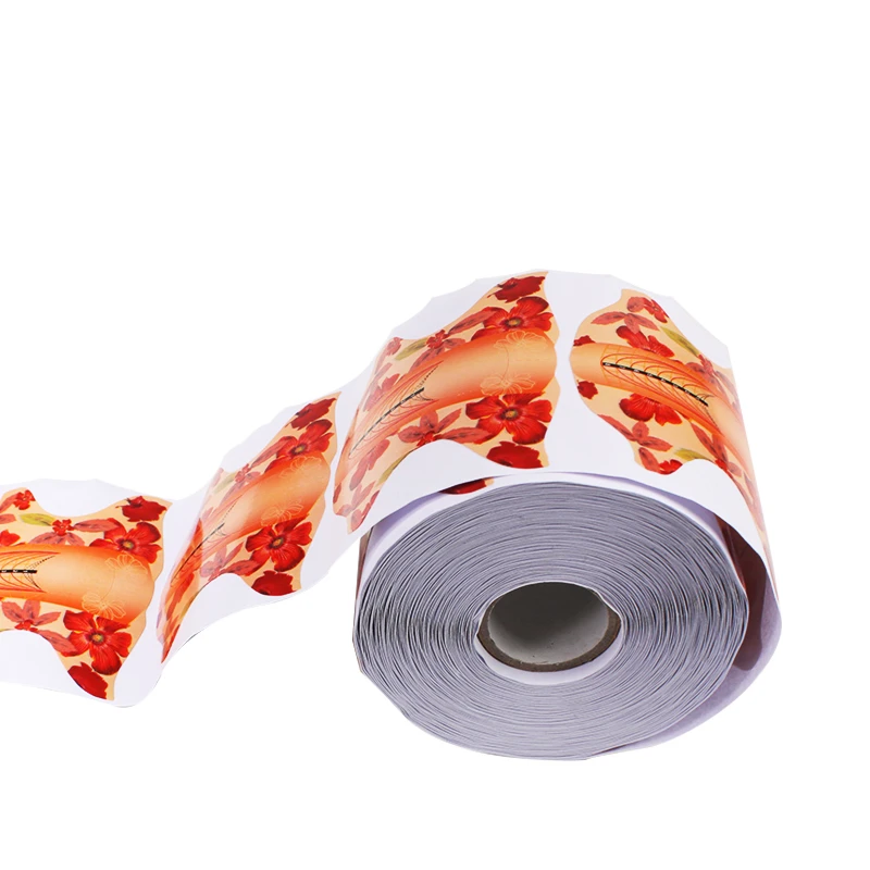 100 листов бумажный лоток для ногтей с бабочкой акриловые французские наконечники