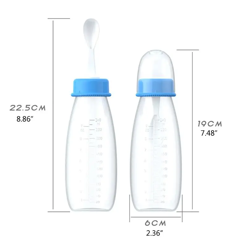 

Baby Infant Newborn Toddle Feeding Bottle Training Rice Spoon Cereal Food Supplement Feeder Safe Tableware Tools
