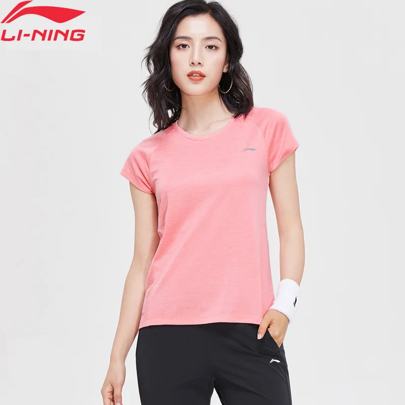 Женская футболка для бега Li-Ning облегающая дышащая из полиэстера с Умной