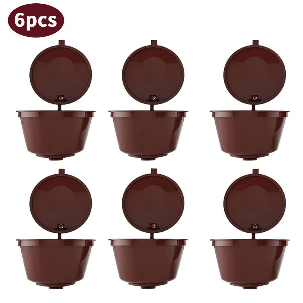 

6PCS Reusable Coffee Capsule For Nescafe Dolce Gusto Coffee Machine Refillable Coffee Maker