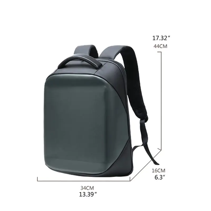 

Smart LED Backpack Fashion Black Customizable Laptop Backpack with Customizable Digital Pixel LED Screen with APP Unisex H9ED