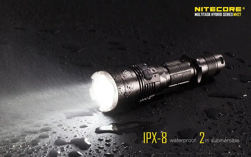 Перезаряжаемый светодиодный фонарик Nitecore MH27 Cree XP-L HI V3 1000 люмен 