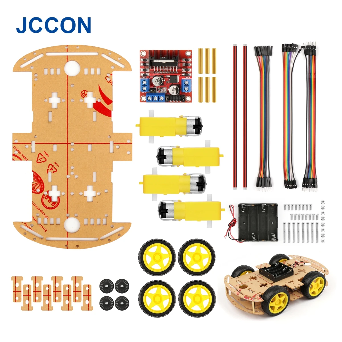 Наборы шасси для робота 4WD с датчиком скорости для 51 M26 L298N