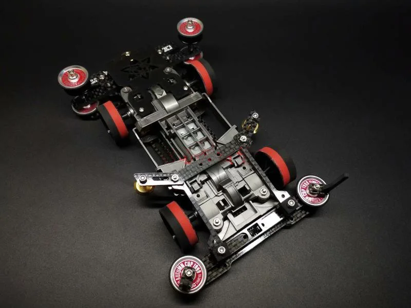 1 комплект Tamiya Mini 4WD модель автомобиля с серым MSL/MS L шасси внутри подвесной