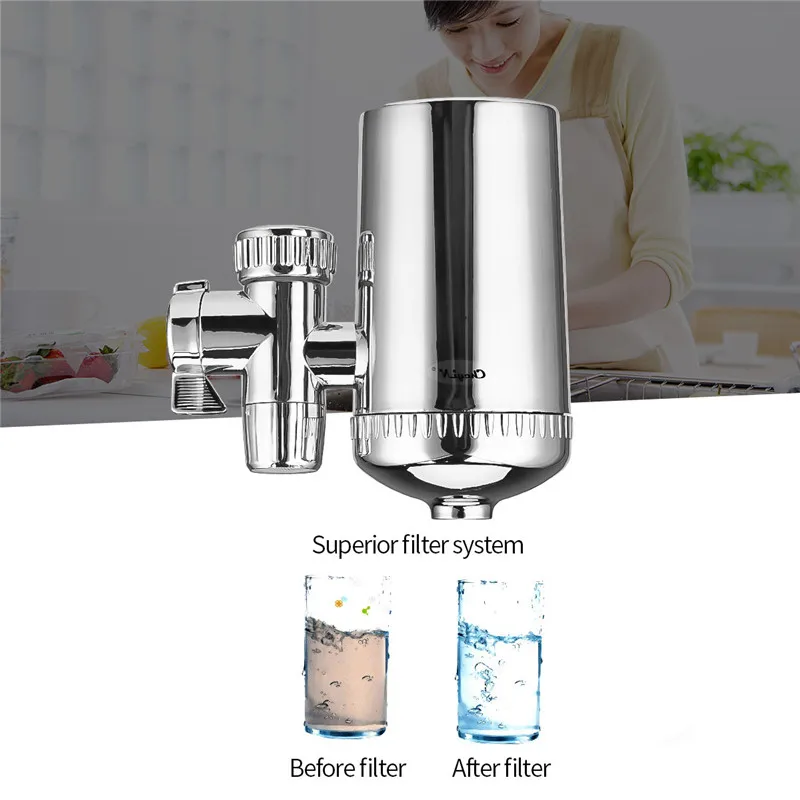

Kitchen Tap Water Purifier Household Faucet Filter Activated Carbon Water Filter Filtro Rust Bacteria Removal Water Cartridge