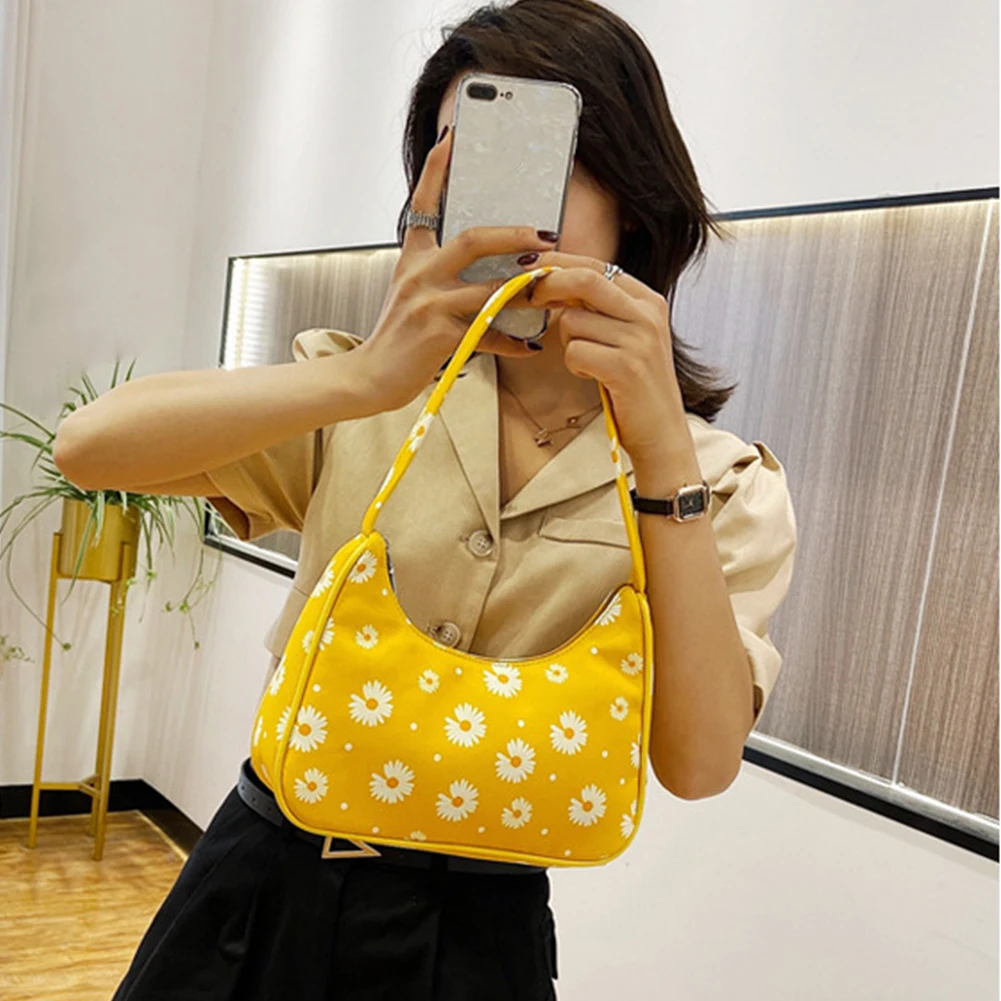 Модные клатчи с цветочным принтом на одно плечо маленький кошелек сумка-тоут