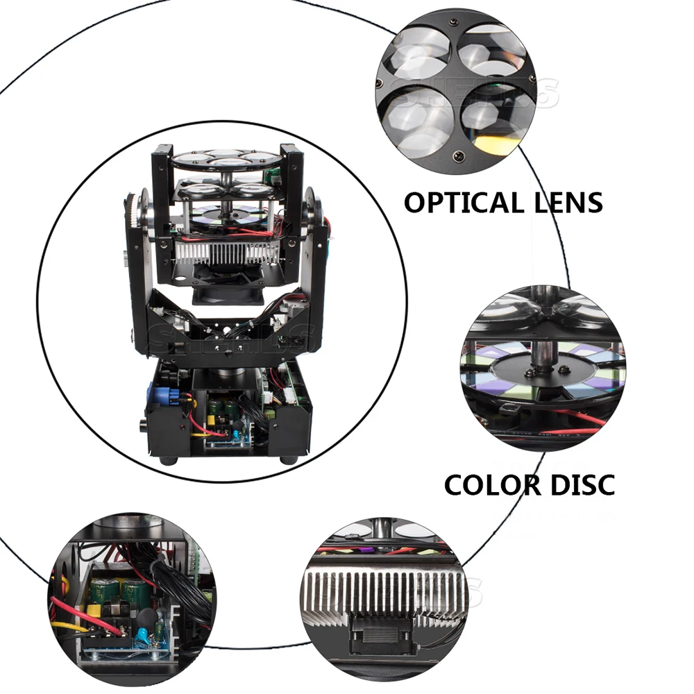 2pcs/lot LED 4x25W Super Beam Moving Head Light Perfect Effect For DJ Disco Party Clubs Lighting Fast Shipping | Лампы и освещение